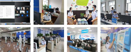 圖為各地稅務部門統(tǒng)籌部署確保工作不打烊。